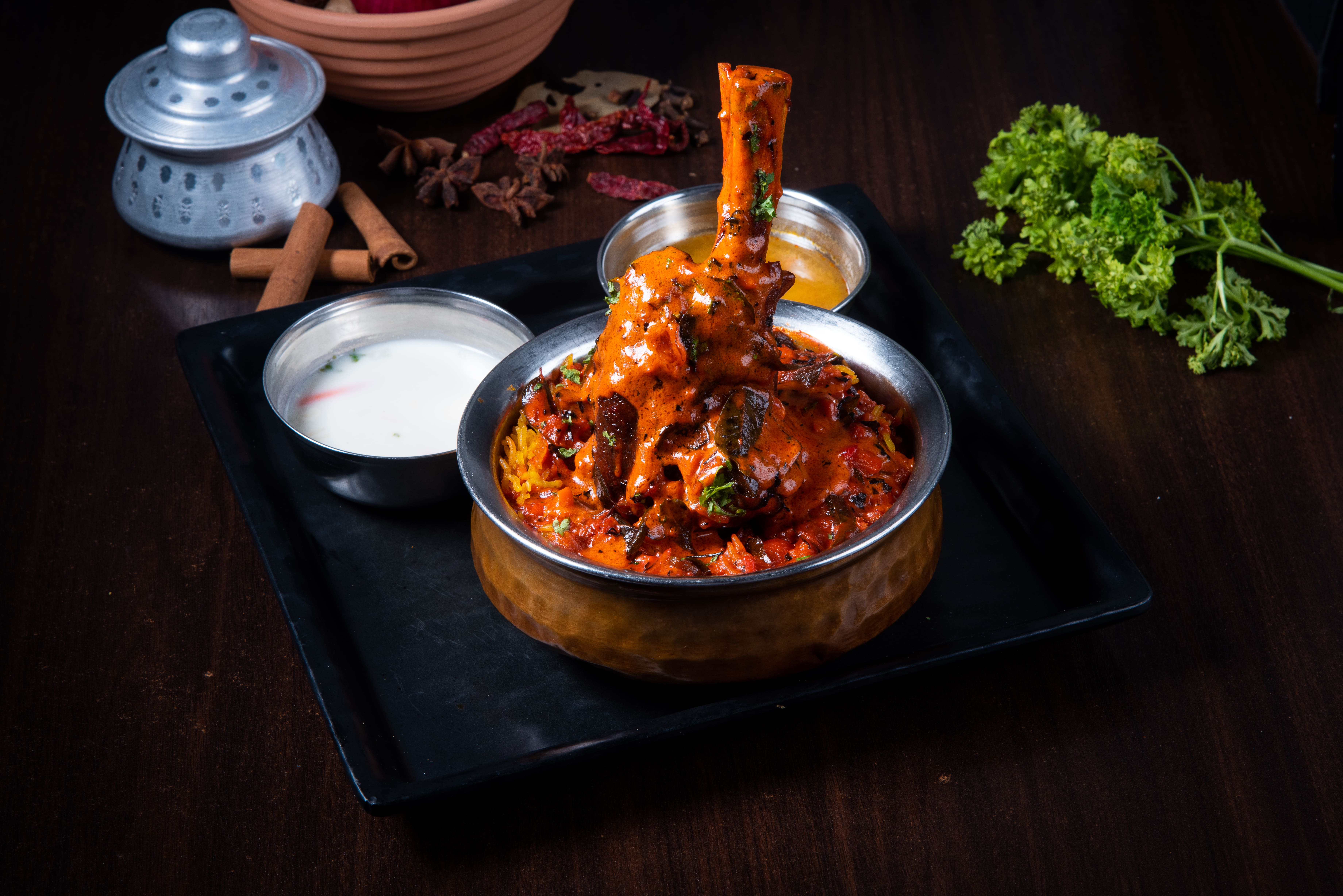 Dalgona Lamb Shank Briyani